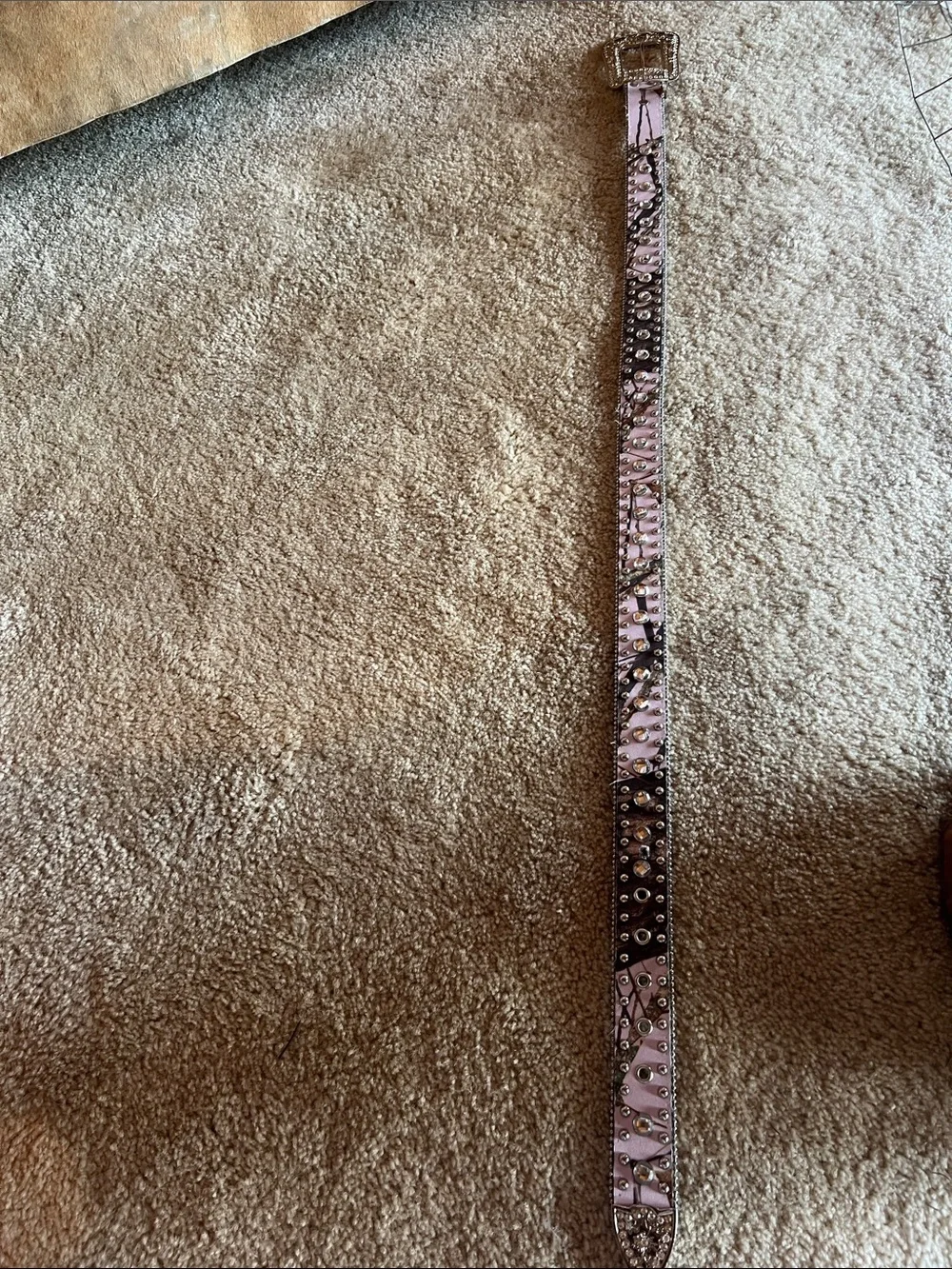 Blazin Roxx Pink Western Belt with Ornate Silver Buckle and Rhinestone Accents.